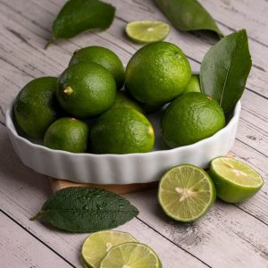 a bowl of limes